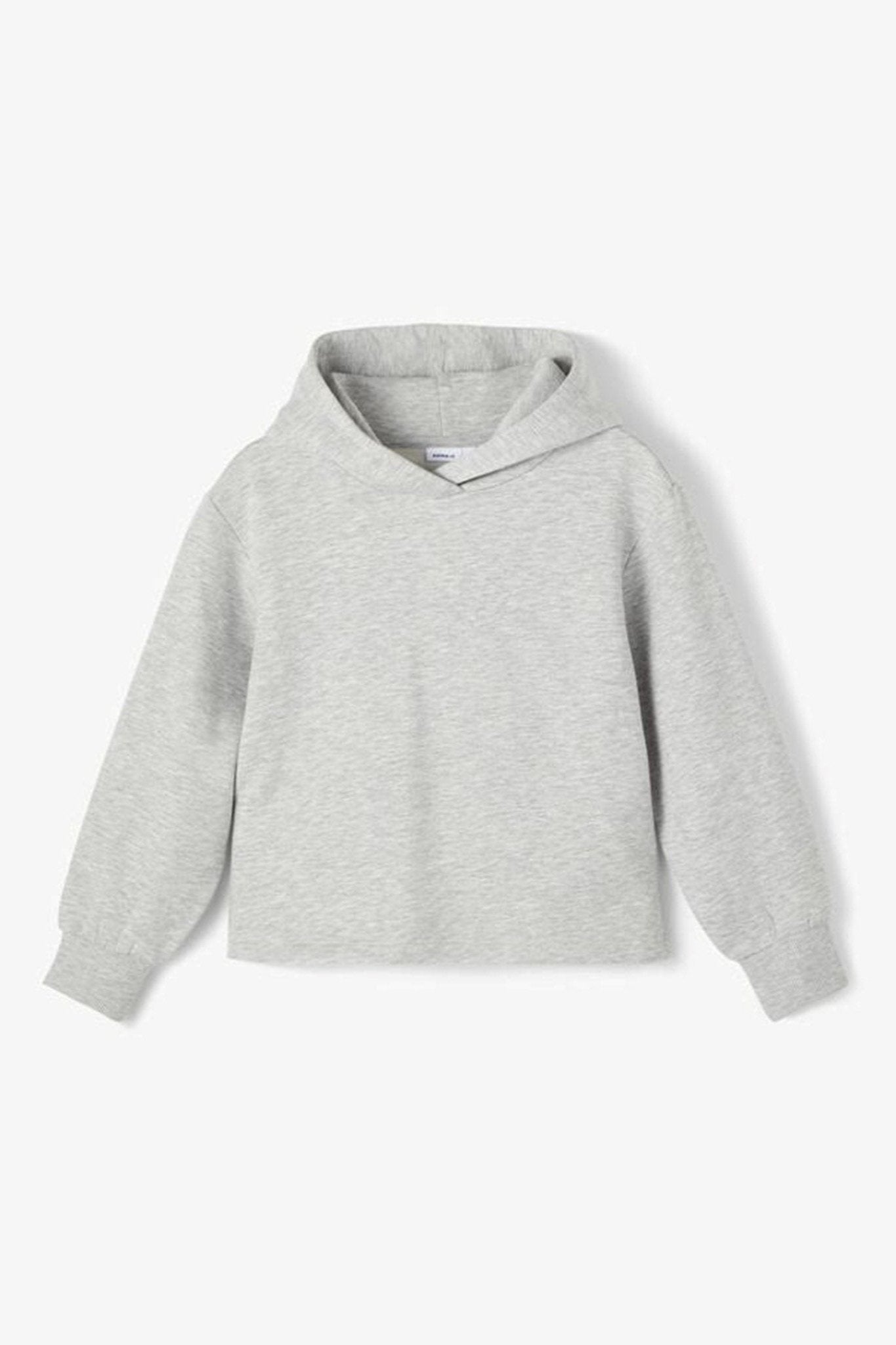 Cropped hættetrøje - Lysegrå - Name It - Lilla