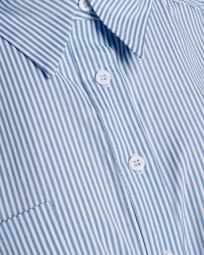 Cropped skjorte - Blå - Sisters Point - Hvid 3