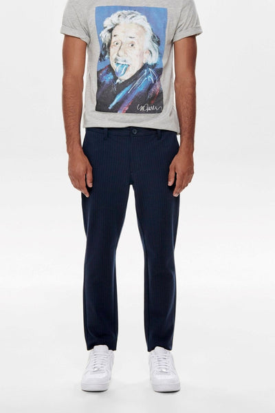Mark Stribet Bukser - Rosin/Dark Navy - Only & Sons - Blå