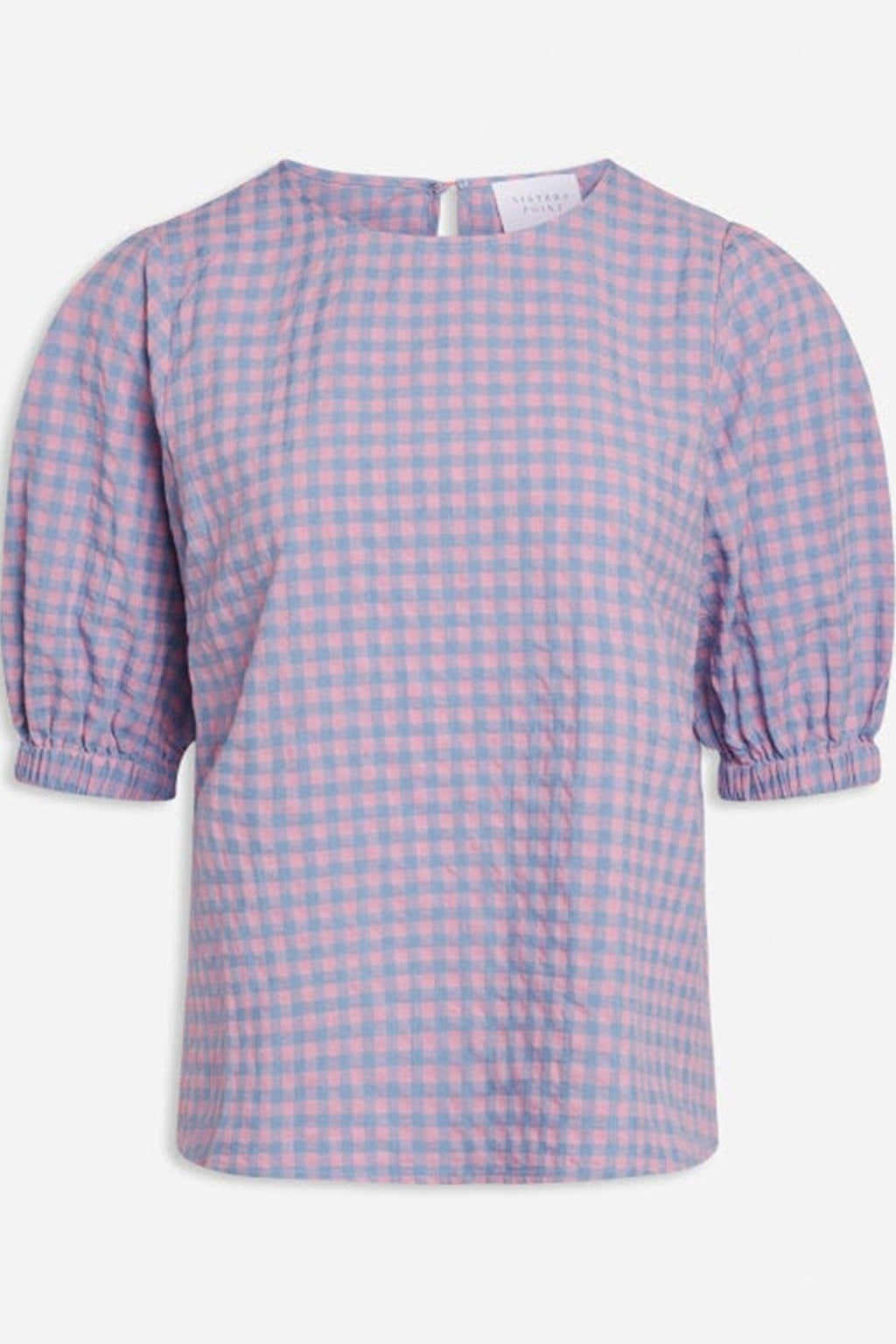 Ecca kortærmet top - Lyseblå