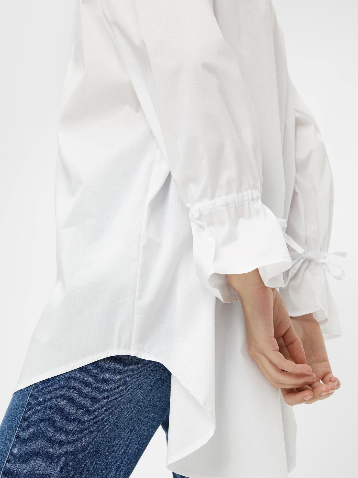 Ecci Oversized Skjorte - Lys Hvid - PIECES - Hvid 6
