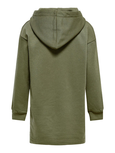 Every Life Hoodie Dress - Dusty Green - Kids Only - Grøn 2