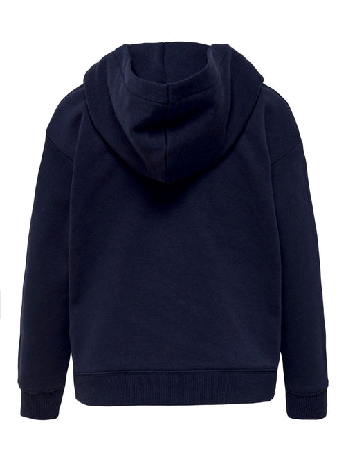 Every Life Small Logo Hoodie - Evening Blue - Kids Only - Blå