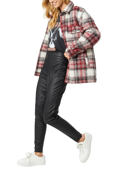 Faux læder leggings - Sort - Vero Moda - Sort