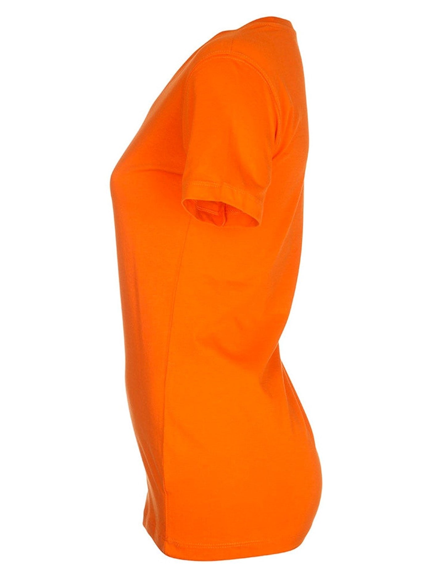 Fitted t-shirt - Orange - TeeShoppen - Orange 4