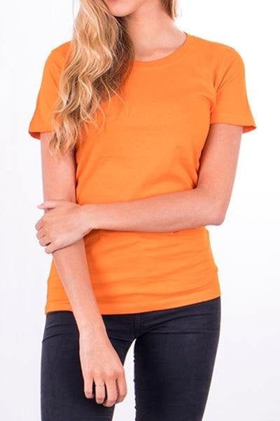 Fitted t-shirt - Orange - TeeShoppen - Orange 6