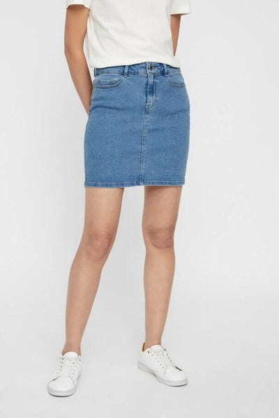 Hot Seven Nederdel - Lys Blå Denim - Vero Moda - Blå 3