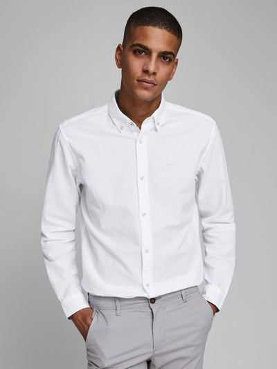 Summer Shirt Langærmet - Hvid Slim Fit - Jack & Jones - Hvid 3