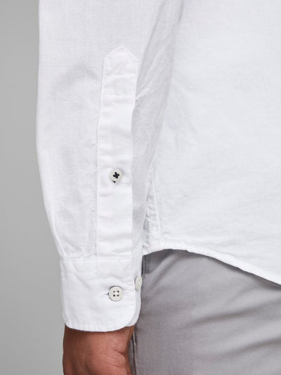 Summer Shirt Langærmet - Hvid Slim Fit - Jack & Jones - Hvid 4