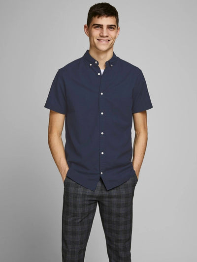 JJESUMMER SHIRT s-s s20 sts - Navy Blazer Slim Fit - Jack & Jones - Blå