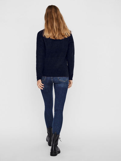 Josefine V-halset strik - Navy blazer - Vero Moda - Blå 2