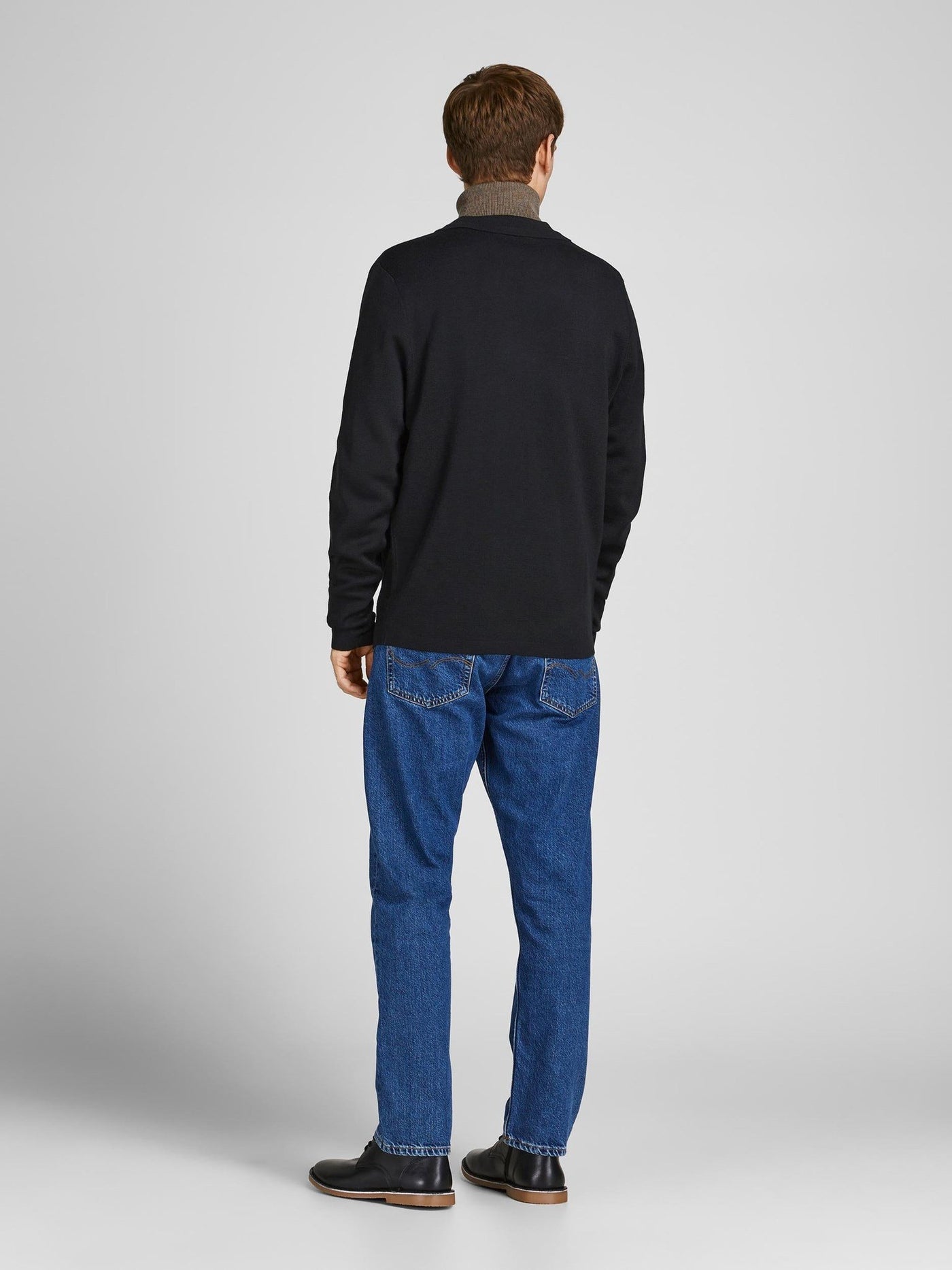 Kaleb Knit Zip Cardigan - Sort - Jack & Jones - Sort 4