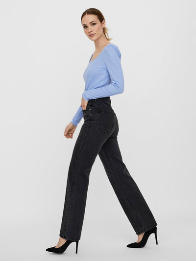 Kithy Straight Jeans - Sort Denim - Vero Moda - Sort 7
