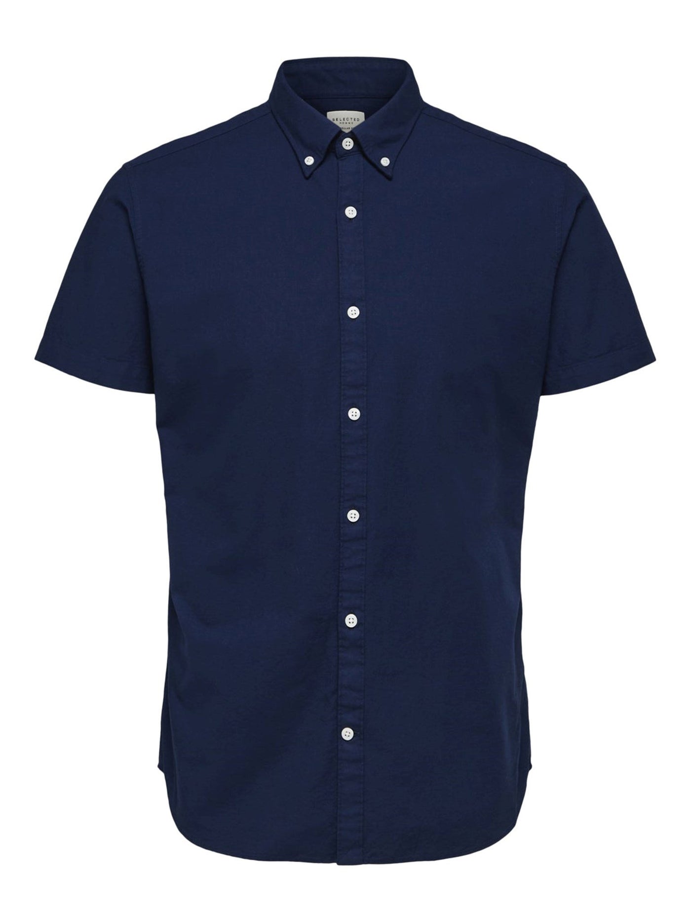 Klassisk kortærmet skjorte - Navy - Selected Homme - Blå