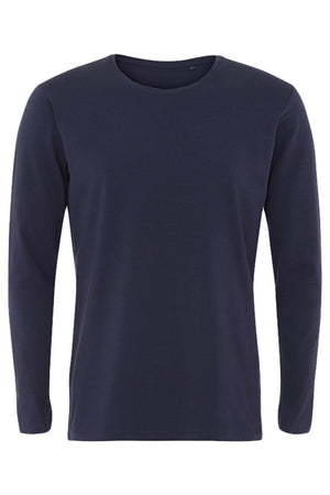 Langærmet Muscle T-shirt - Navy