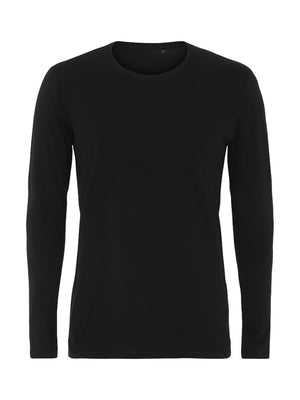 Langærmet Muscle T-shirt - Sort