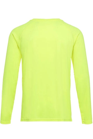 Langærmet Trænings T-shirt - Neon Gul
