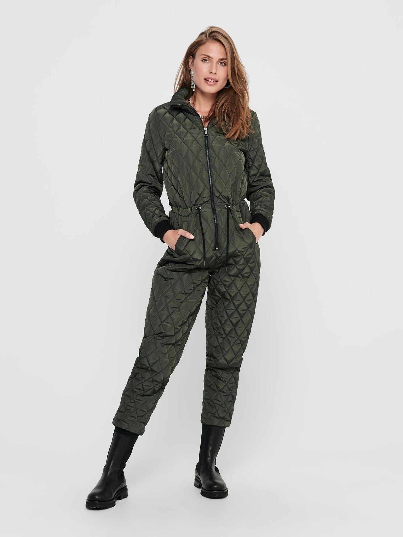Laura One Piece Jumpsuit - Beluga - ONLY - Grøn