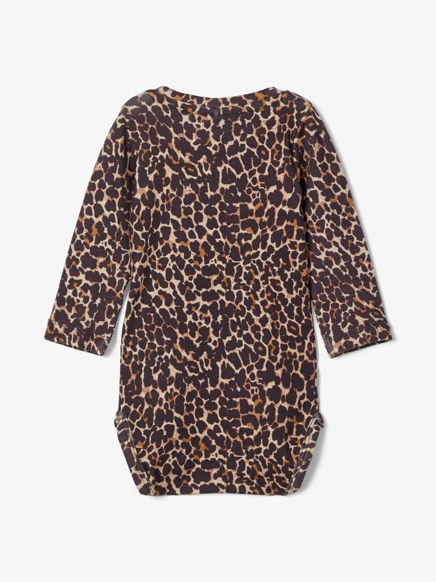 Leopardprintet bodystocking - Mørkebrun - Name It - Brun 2