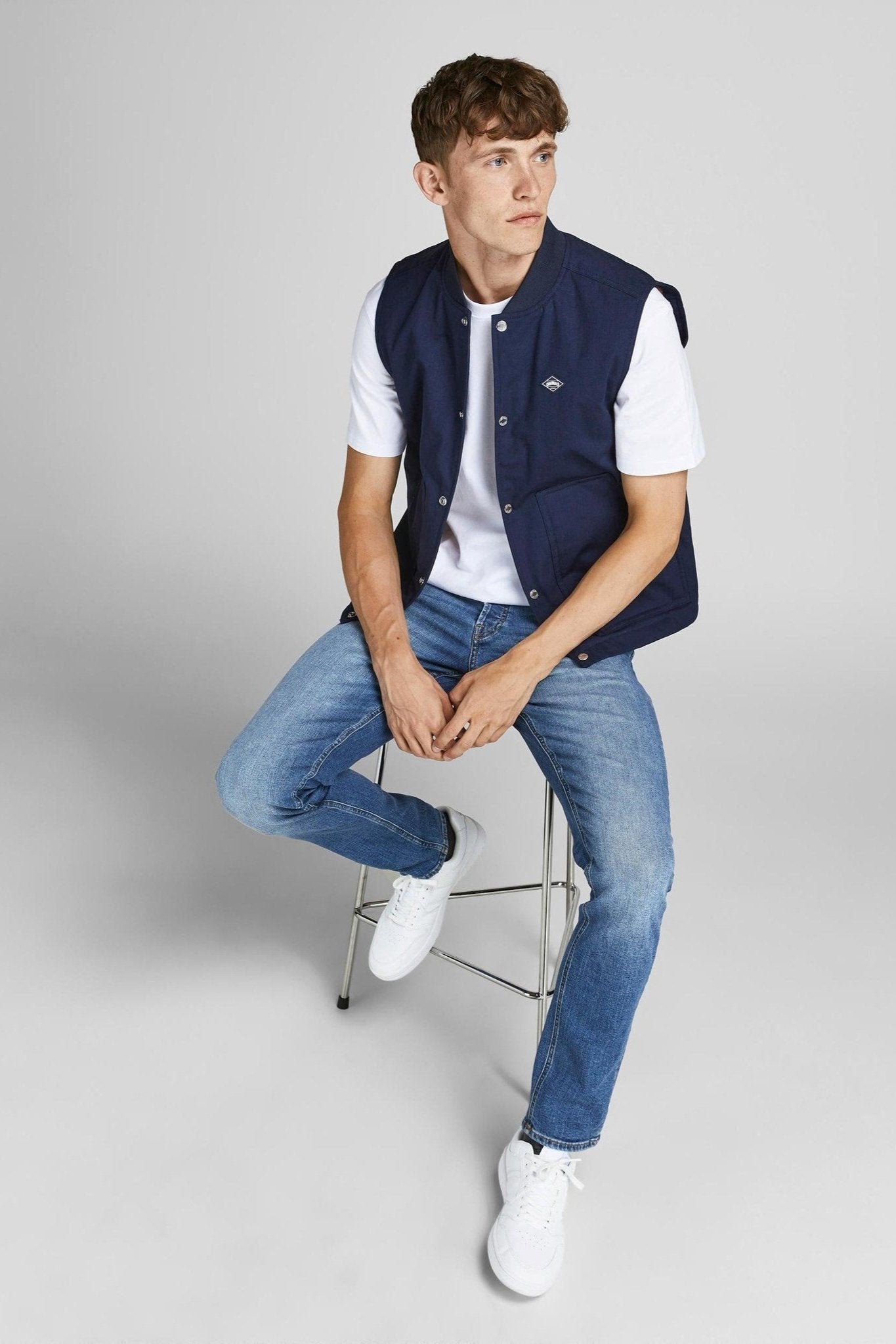 Liam Original Jeans 405 - Blue Denim - Jack & Jones - Blå 4