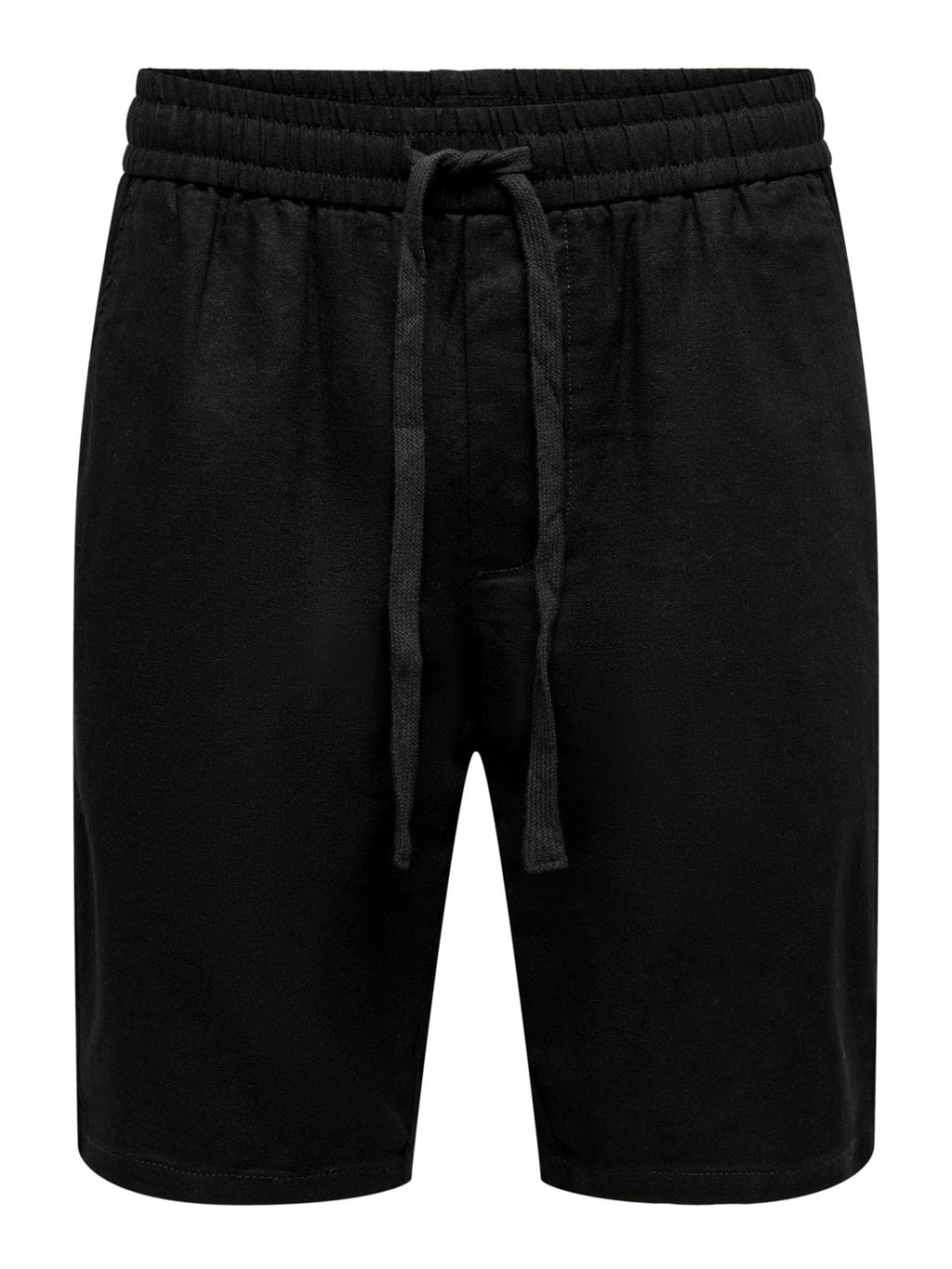 Linus Linen Shorts - Sort