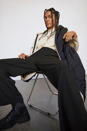 Lisa Brede Bukser - Sort