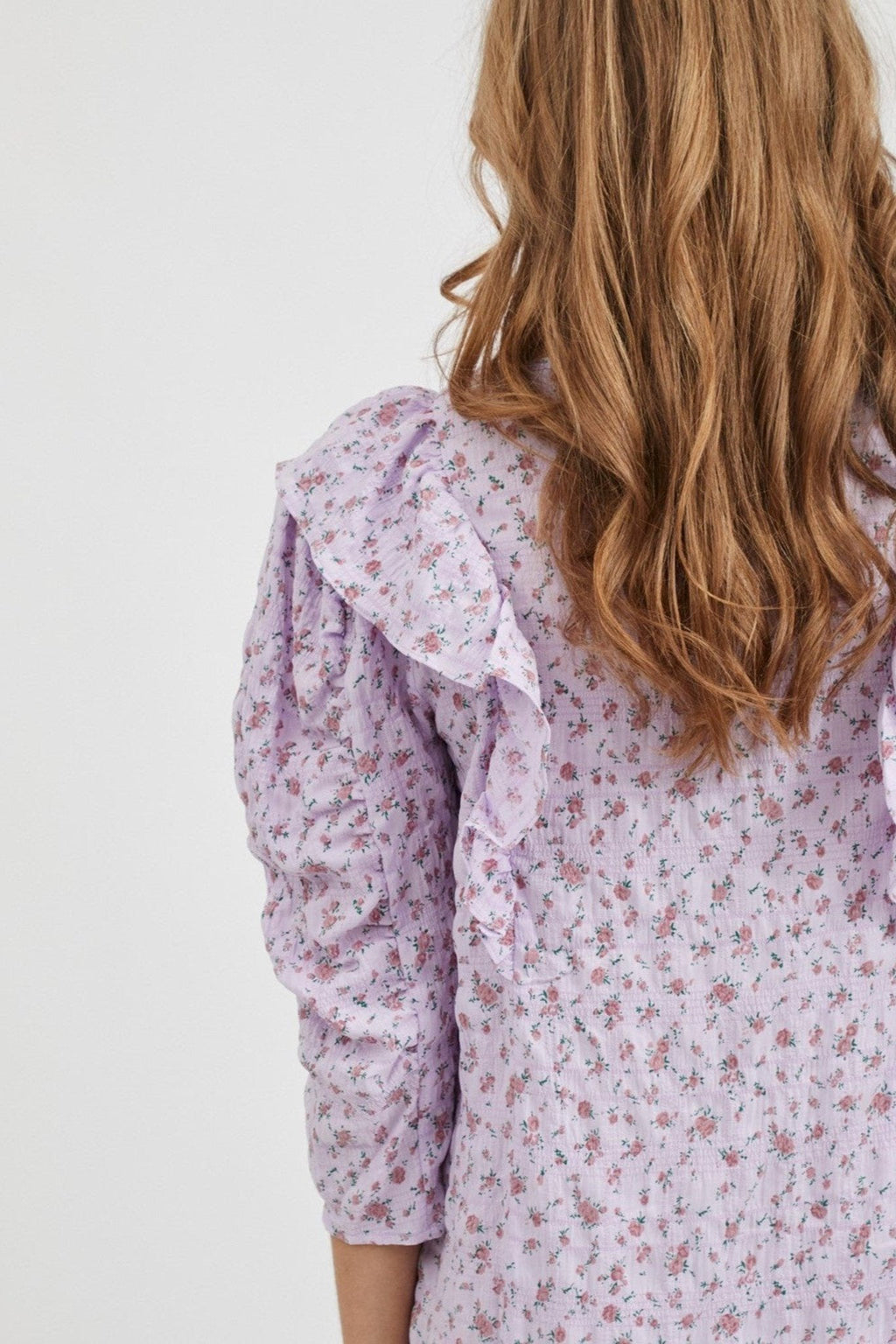 Lone Langærmet Kjole - Lyserød