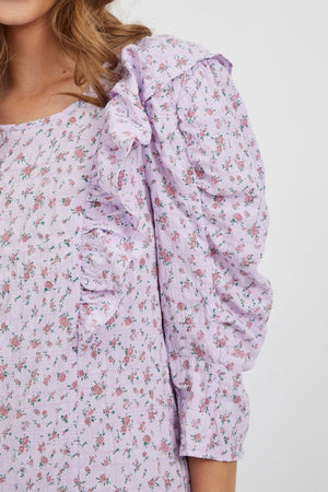 Lone Langærmet Kjole - Lyserød