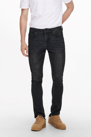 Loom Life Slim Jeans - Sort Denim