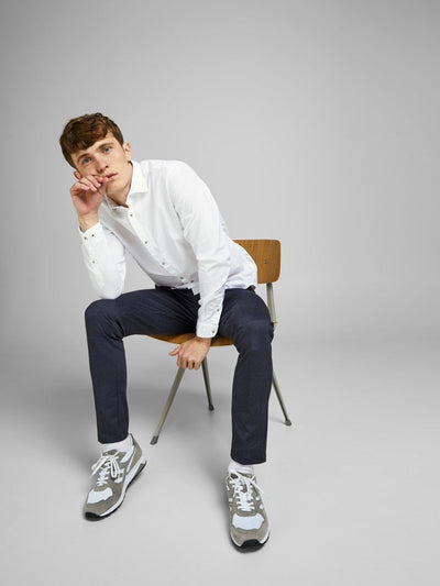 Marco Phil Pants - Navy (mønstrede) - Jack & Jones - Blå 4
