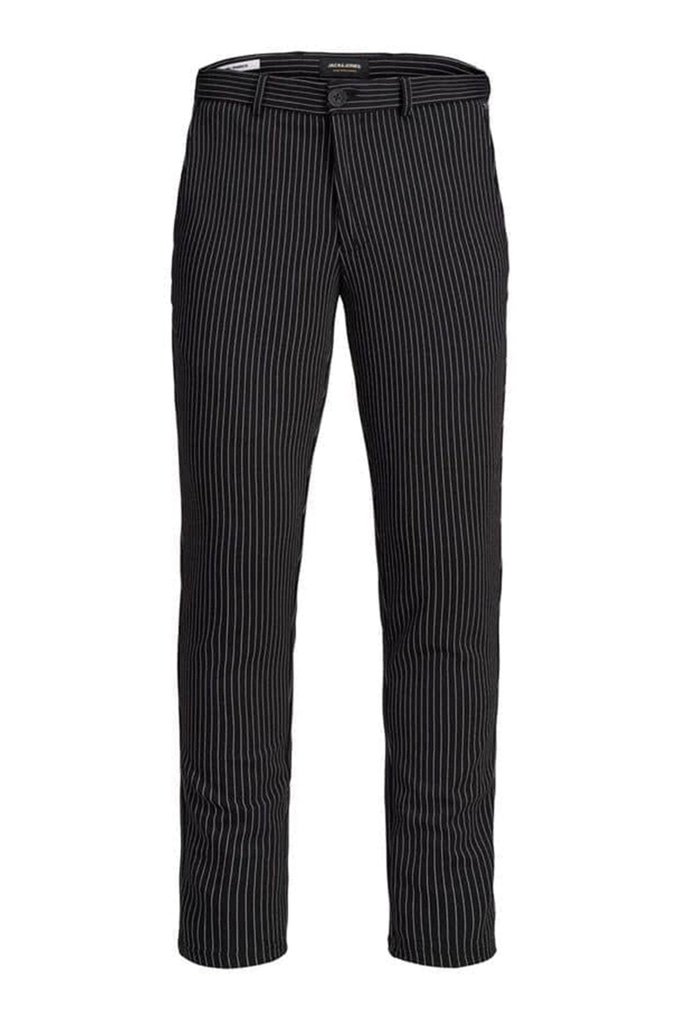 Marco Phil Pants - Sort-Hvid stribet - Jack & Jones - Sort