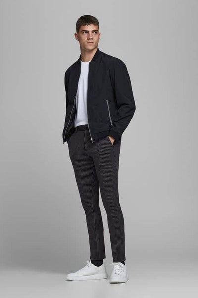 Marco Phil Pants - Sort-Hvid stribet - Jack & Jones - Sort 3