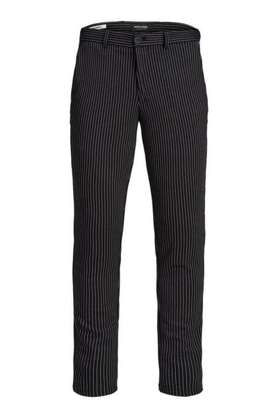 Marco Phil Pants - Sort-Hvid stribet - Jack & Jones - Sort