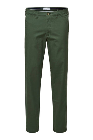 Miles Flex Chino Pants - Bronze Grøn (økologisk bomuld)