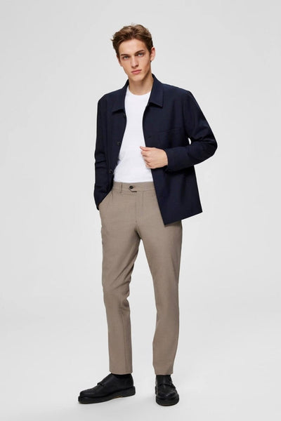 NOOS - SLHSLIM-CARLO FLEX STRUC PANTS B NOOS - Sand - Selected Homme - Brun 3