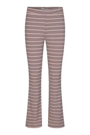 Natalia Flair Pants - Rose Gold Lurex