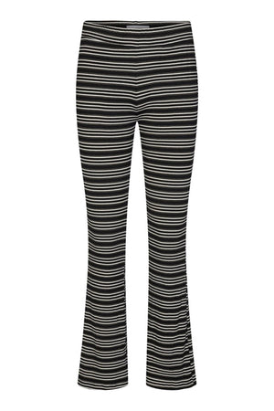 Natalia Flair Pants - Sort Guld Lurex