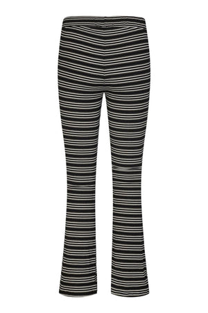 Natalia Flair Pants - Sort Guld Lurex