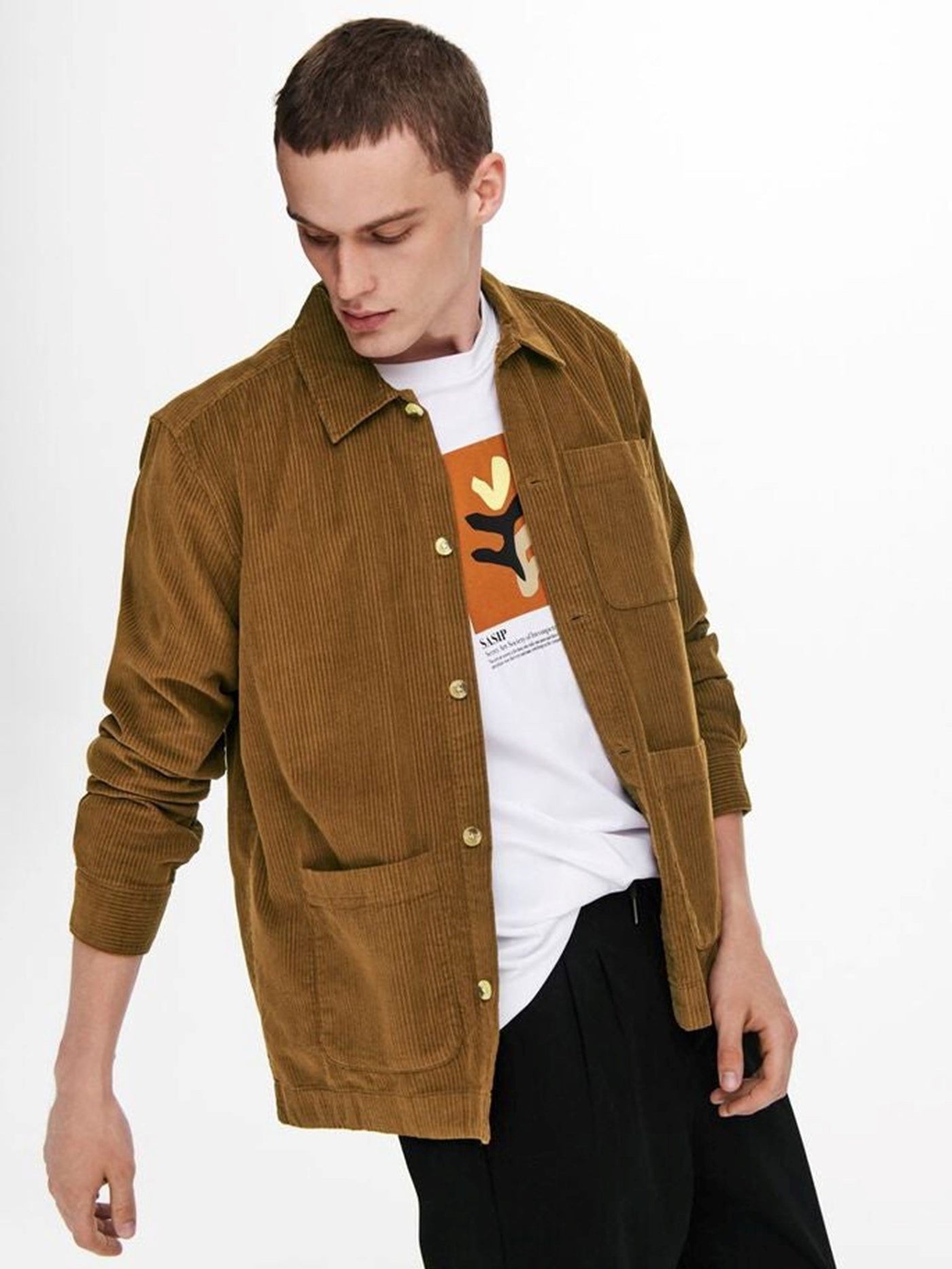 Niles Jakke - Monks Robe - Only & Sons - Brun 3