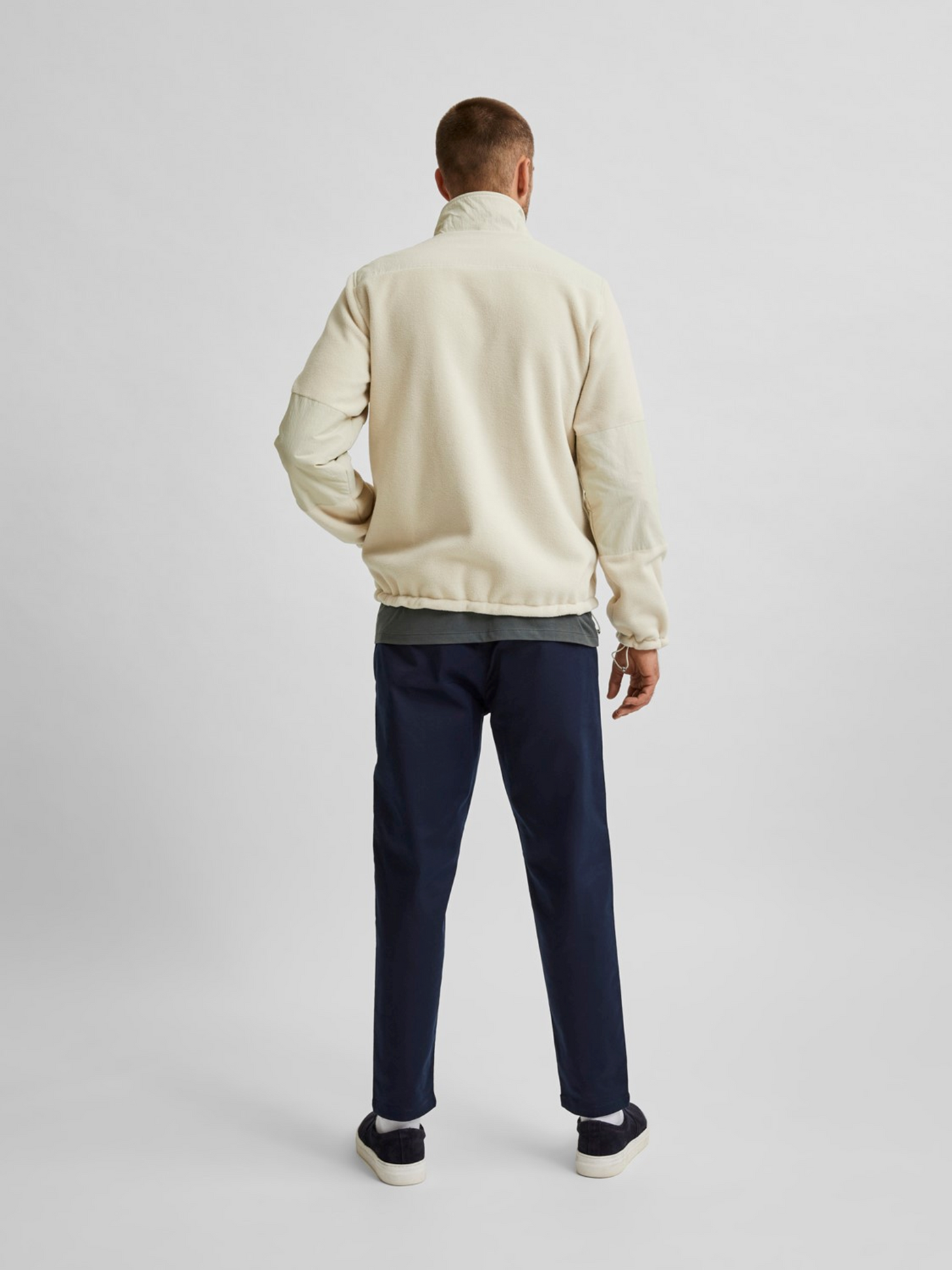 Nohr Fleece Jacket - Bone White - Selected Homme - Hvid 3