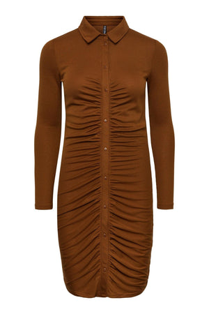 Norma Long Sleeve Dress - Brun