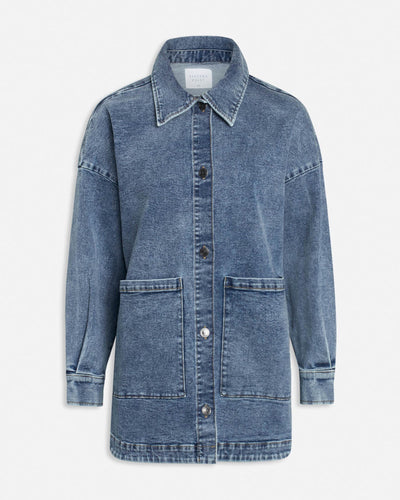 Otina denimjakke - Denim Blue - Sisters Point - Blå