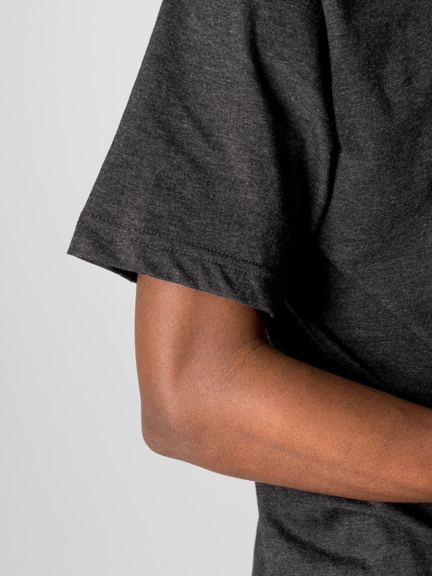 Oversized T-shirt - Heather Sort - TeeShoppen - Sort 5