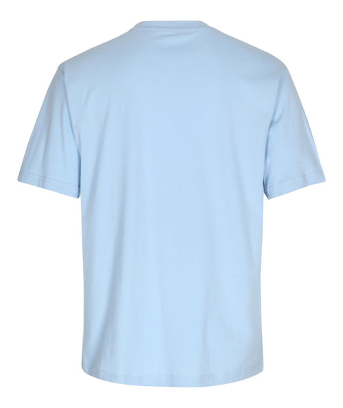 Oversized T-shirt - Lyseblå - TeeShoppen - Hvid