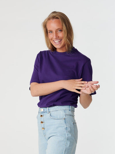 Oversized t-shirt - Violet - TeeShoppen - Lilla 2