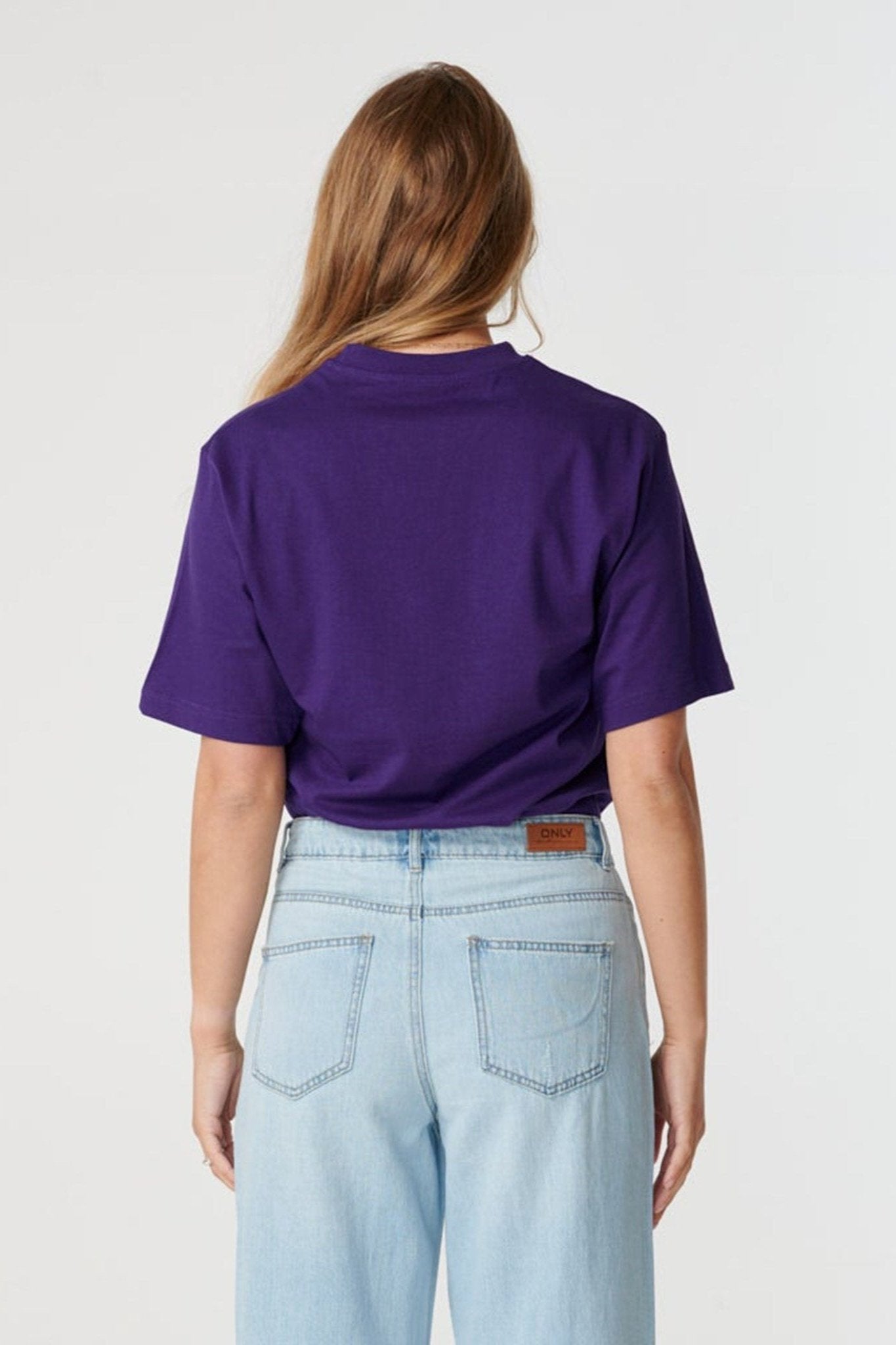 Oversized t-shirt - Violet - TeeShoppen - Lilla 5