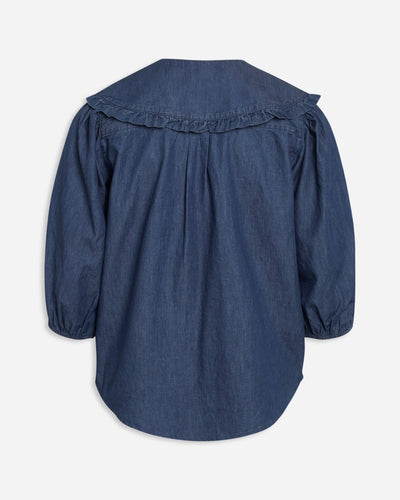 Ovia skjorte - Denim Blue - Sisters Point - Blå 2