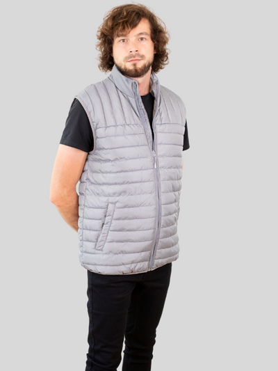 Paul Quilted Vest - Grå - Only & Sons - Grå 2