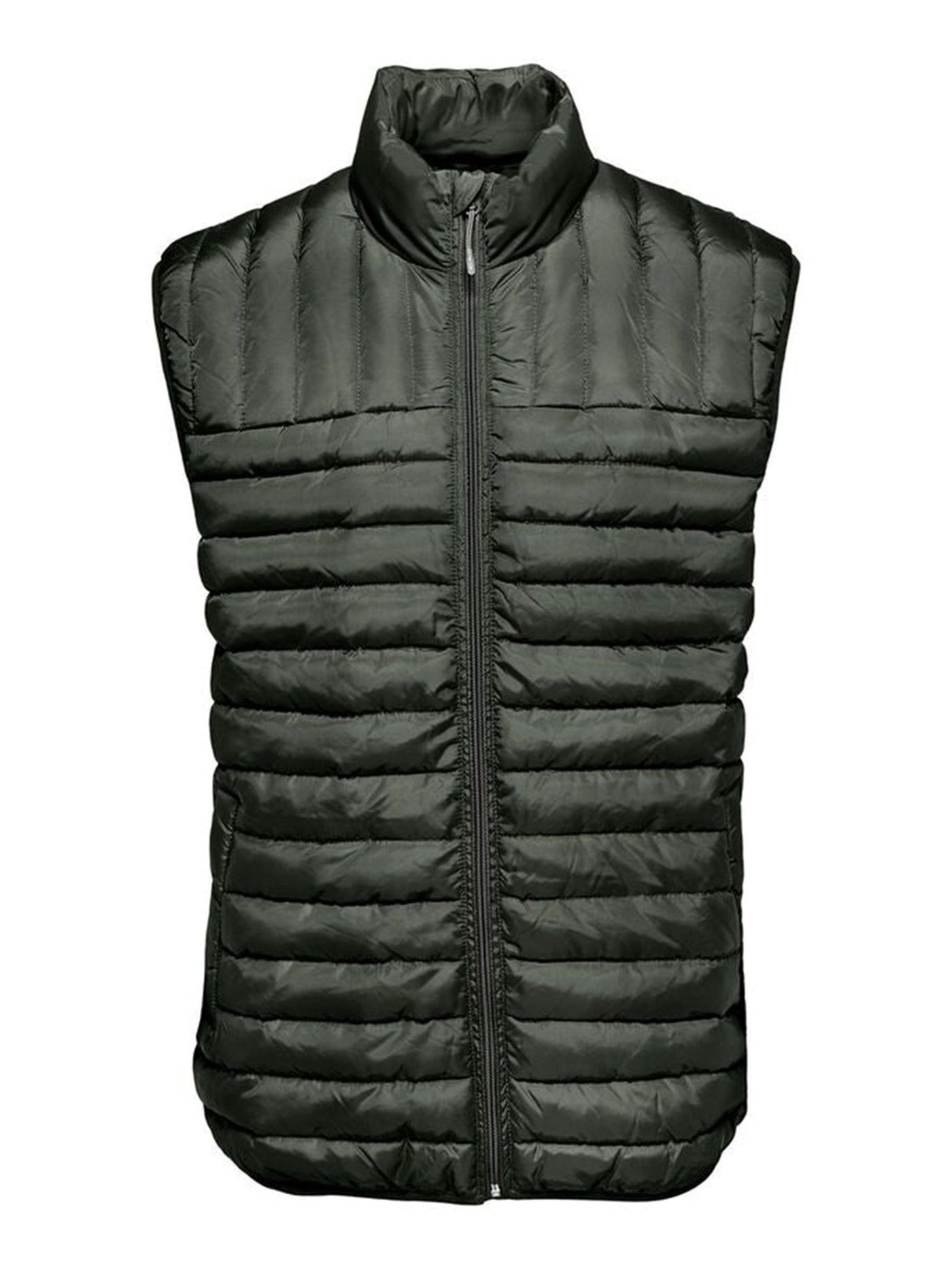 Paul Quilted Vest - Peat - Only & Sons - Grøn 3