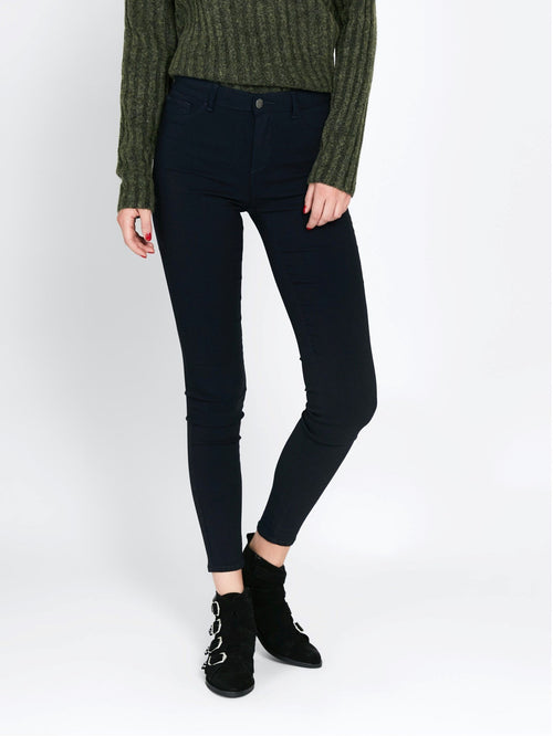 Pieces Jeans - Navy Blazer (mid waist) - PIECES - Sort